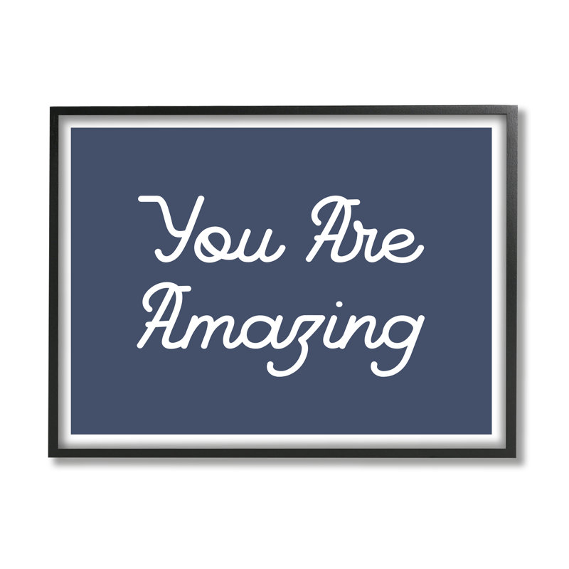 «Au-628-Giclee You Are Amazing Self Confidence» par Lil 'Rue, impression, L 14 po x H 11 po x P 1,5 po