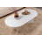 Chrisina Modern White Coffee Table, 46.9 x 15.7 x 23.6 inches | 100% Melamine Coated Particle Board, Thickness: 0.7 inches | Stylish Design for Living Room, Durable & Easy to Clean, Perfect for Contemporary Spaces-109178460