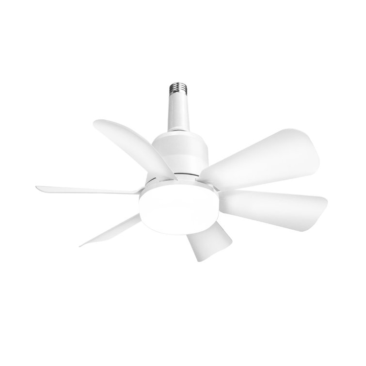 Socket Fan Light Ceiling Fans With Lights And Remote, Dimmable Led Ceiling Fan With Lights, 3 Colors 3000k-6500k