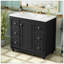 Meuble-lavabo noir - 36 po x 18 po x 34 po