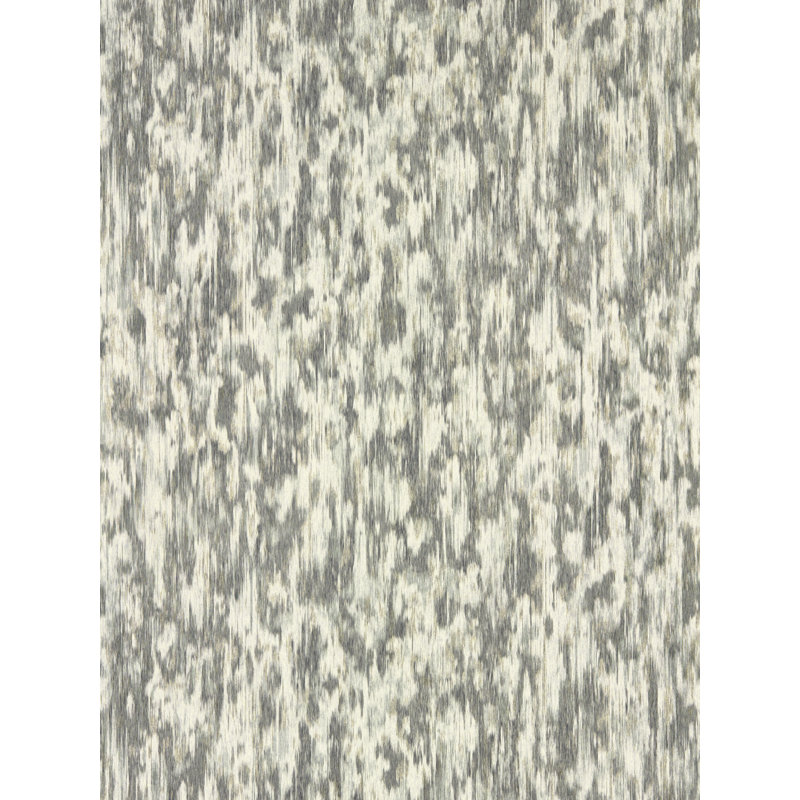 Fade Abstract Vinyl Metallic Wallpaper Roll, Slate/Pearl