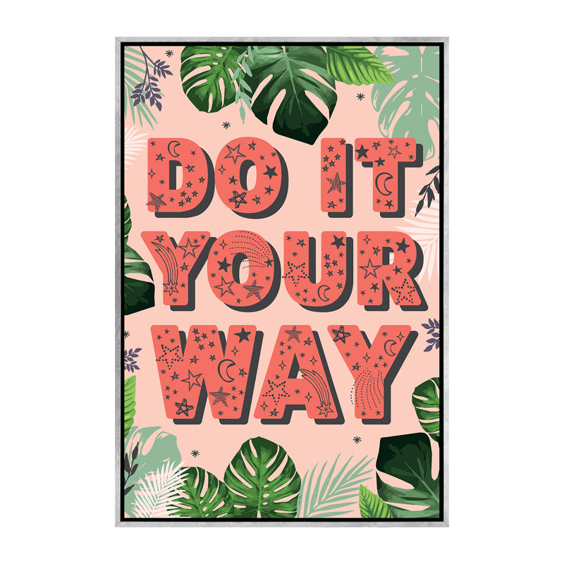 «Tween Everyday Far and Away I» par Lisa White boutons - reproduction d'art textuel, H 60 po x l 40po x P 1,5 po