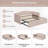 Upholstered Daybed With Pop Up Trundle, Twin To King Size Velvet Fabric Sofa Bed-1605970963