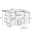 Chariot de barbecue extérieur avec plateau en acier inoxydable-123653414