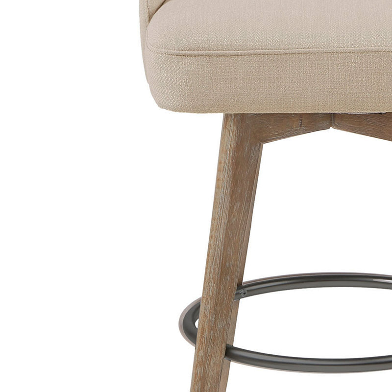Tabouret de comptoir avec siège pivotant, Gris