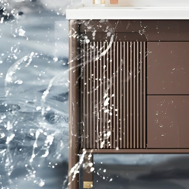 Nouvelle armoire de salle de bain de style chinois, H 32,67 po x l 51,57 po x P 19,68 po