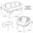 Nikil Outdoor Durable Modern Simple PE Vine Sofa Sets