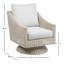 June Wicker Swivel Armchair