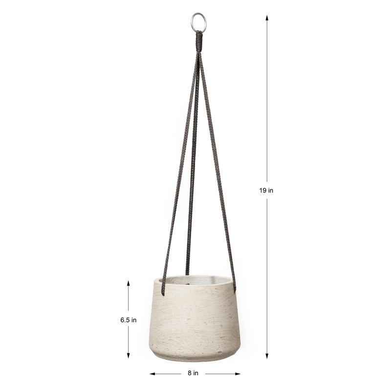 Refton Hanging Planter, 6.5" H x 8" W x 8" D