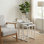 Tables gigognes en bois massif H 23,5 po x l 18 po Kendrik