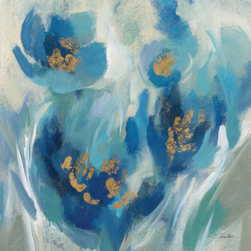 Fairy Tale Floral II - Wrapped Canvas Print, 91cm H x 91cm W