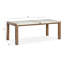 Table de salle à manger rectangulaire avec 6 chaises d'appoint et une vitrine-124451885