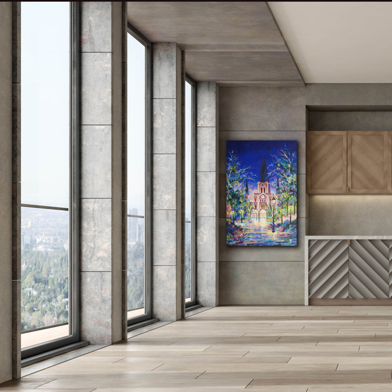  «Fantasy St Louis Cathedral - New Orleans» par ADEL, art mural sur toile, 40 po x 60 po, H 60 po x l 40 po