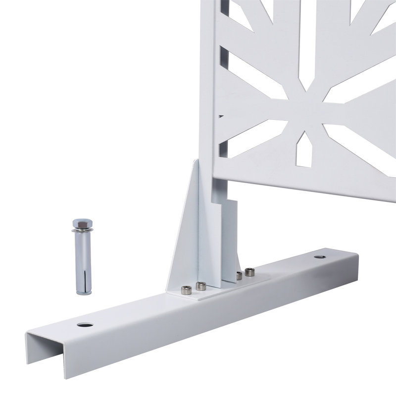 Écran d'intimité extérieur et intérieur H 76 po x l 48 po, Blanc