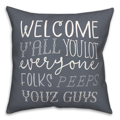  Polyester Indoor/Outdoor Throw Pillow