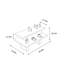 Table de présentation à double couche en acier inoxydable-660932575