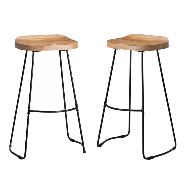 Gallitzin 76.25cm Bar Stool, Natural, Bar Stool (76.25cm Seat Height)