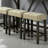 Dining Room 4pc Set Functional Unique Dining Table w USB 3x Stools