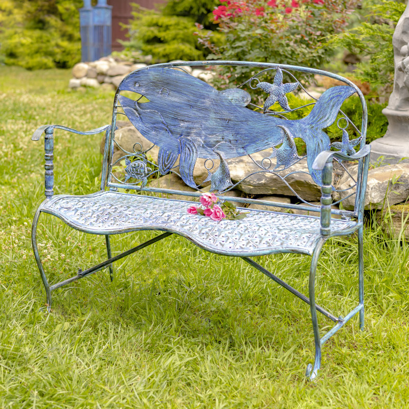 Banc de jardin en fer Hubler Whale