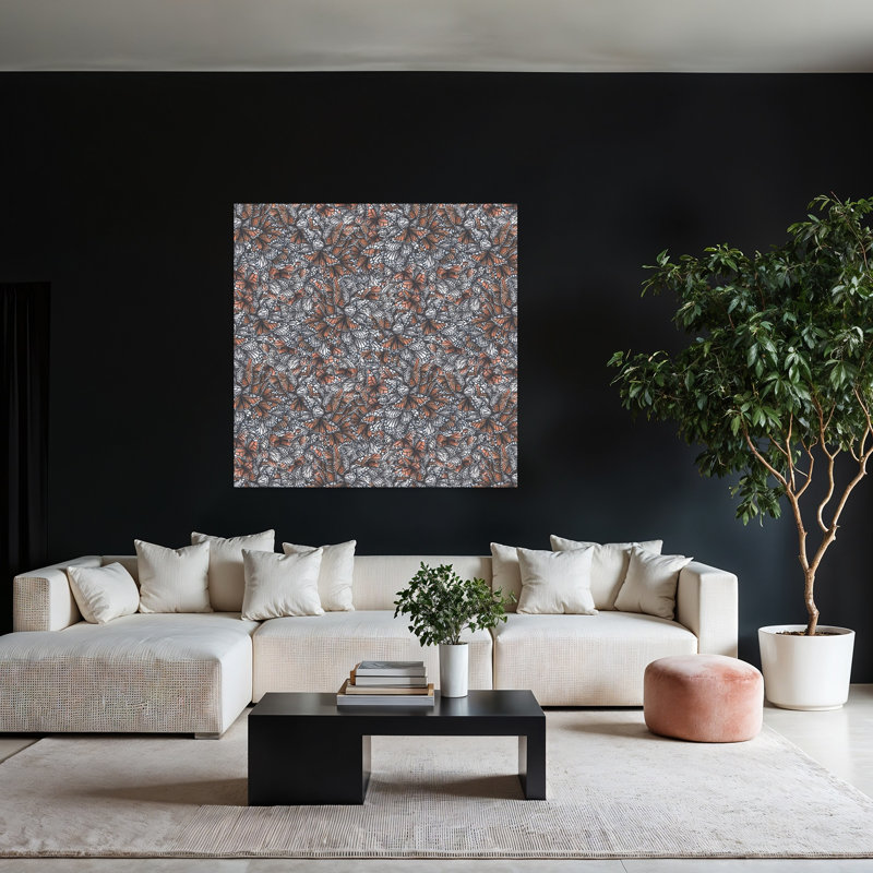 Art contemporain Art contemporain papillon, H 48 po x l 48 po