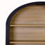 Bibliothèque de rangement de style Mid-Century moderne à 5 niveaux avec porte, 61 po
