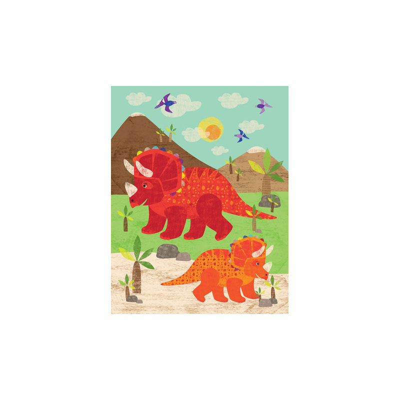 «Lamkin Fun Triceratops», art sur toile