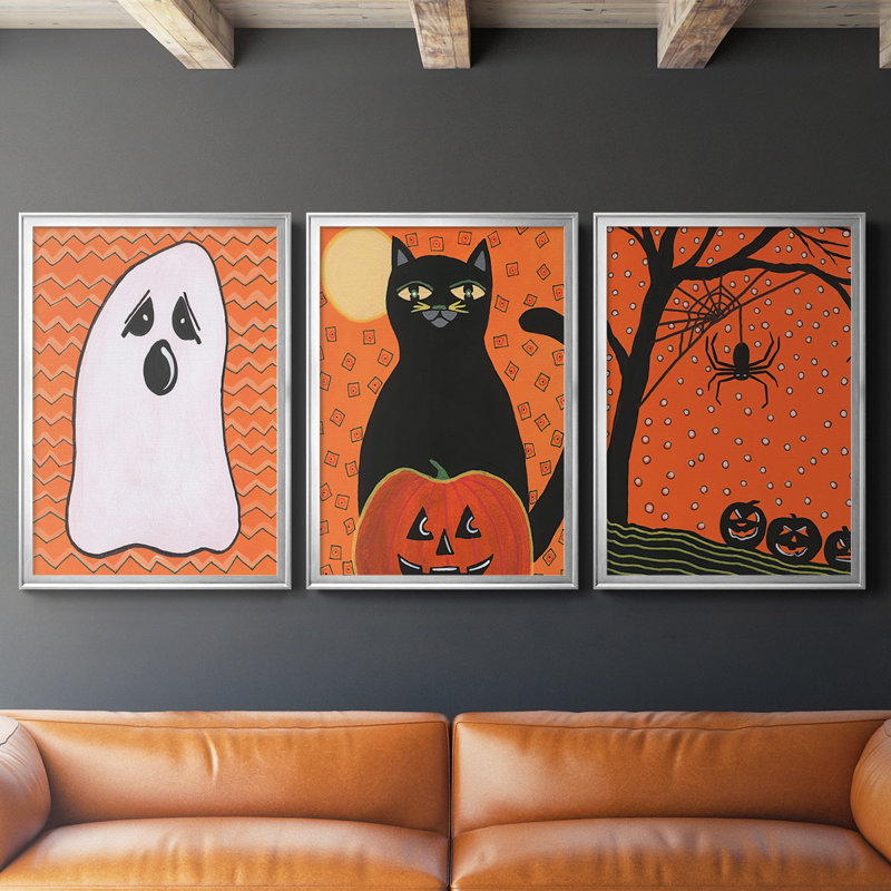 Halloween Fun IV, toile encadrée de qualité supérieure - prête à être accrochée, H 30,5 po x l 45 po x P 2,5 po