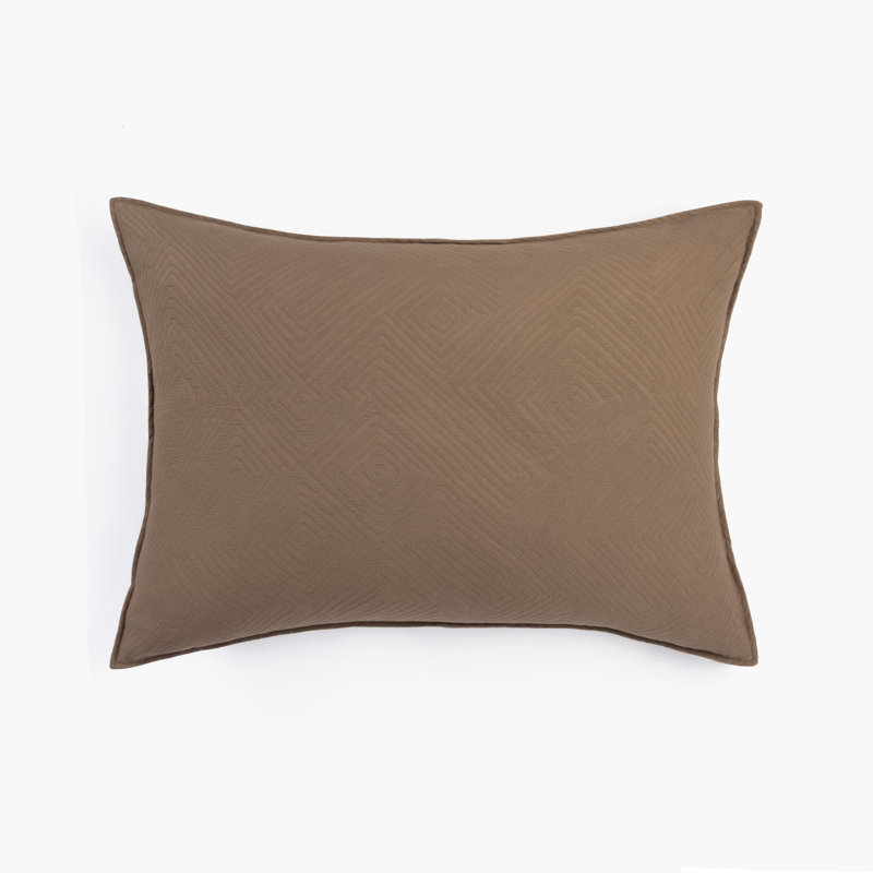 Taie décorative Foster, moka, standard, Simple extra long