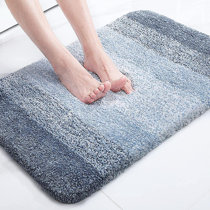 Compass Sky Blue & Green Bath Mat – Covered By Rugs