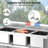 3 Compartment Kitchen Freestanding Sink