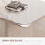 White Rectangular Stone+Manufactured Wood With Drawers Desk-523675103-523675102