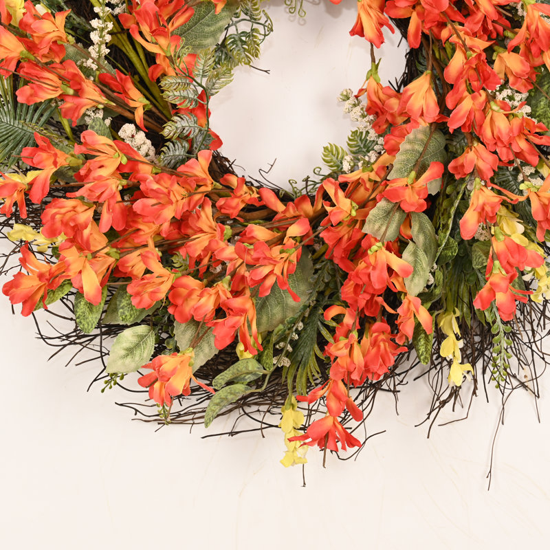 Guirlande de fleurs artificielles de 22 po pour la récolte d'automne