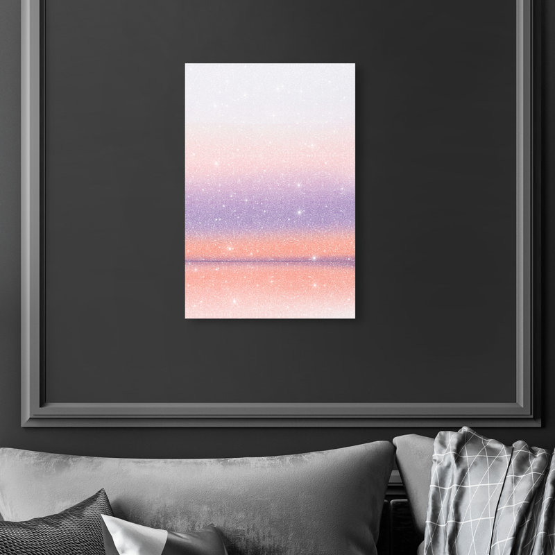 Peach Coastline Print by Oliver Gal, 15"H x 10"W, Gallery Wrapped