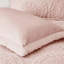Édredon simple - Médaillon brodé en fausse fourrure, ultra, rosé avec médaillon en fourrure, rosé