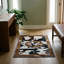 Tapis patchwork en cuir de vachette Longhorn 90 x 150 cm - 100 % cuir véritable-71194134