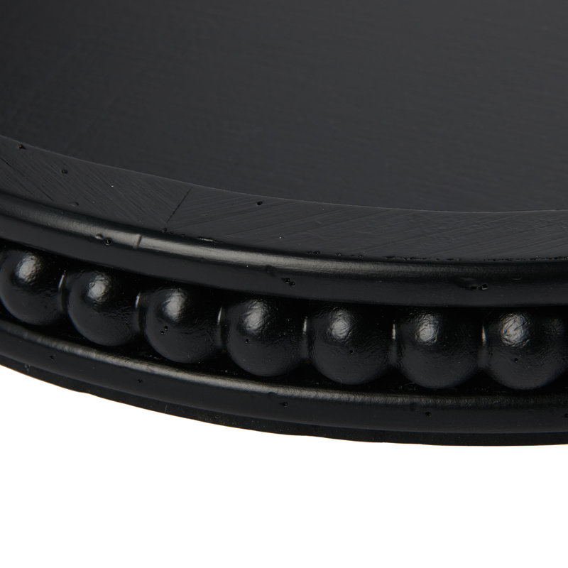 Plateau rond en bois Farmhouse, Noir