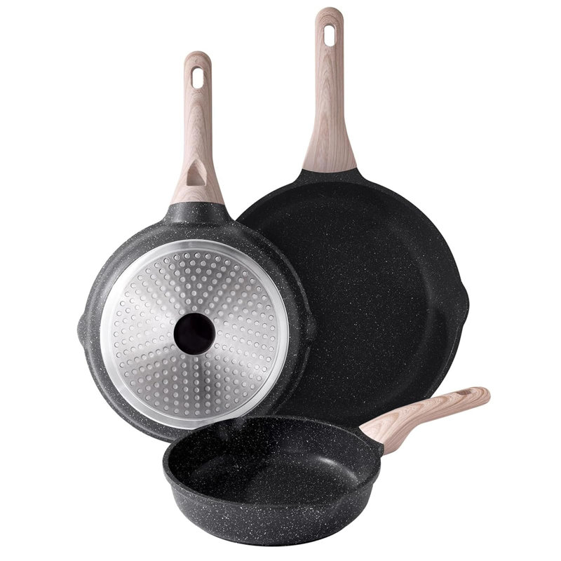 3 - Piece Non-Stick Aluminum Cookware Set
