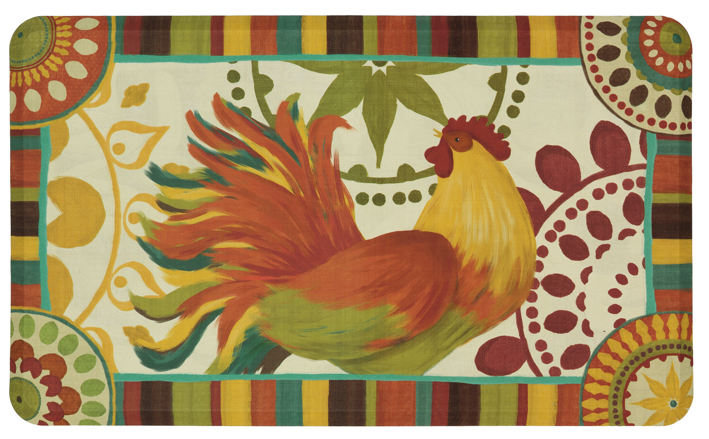 Kitchen Mat Set of 2 Farmhouse Anti Fatigue Floor Mat,Rooster