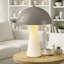 Lampe de table champignon scandinave moderne en céramique 17,8 po Fistes pour la chambre à coucher et le salon-568801681