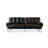 Black Genuine Leather Modular Sofa cushion couch