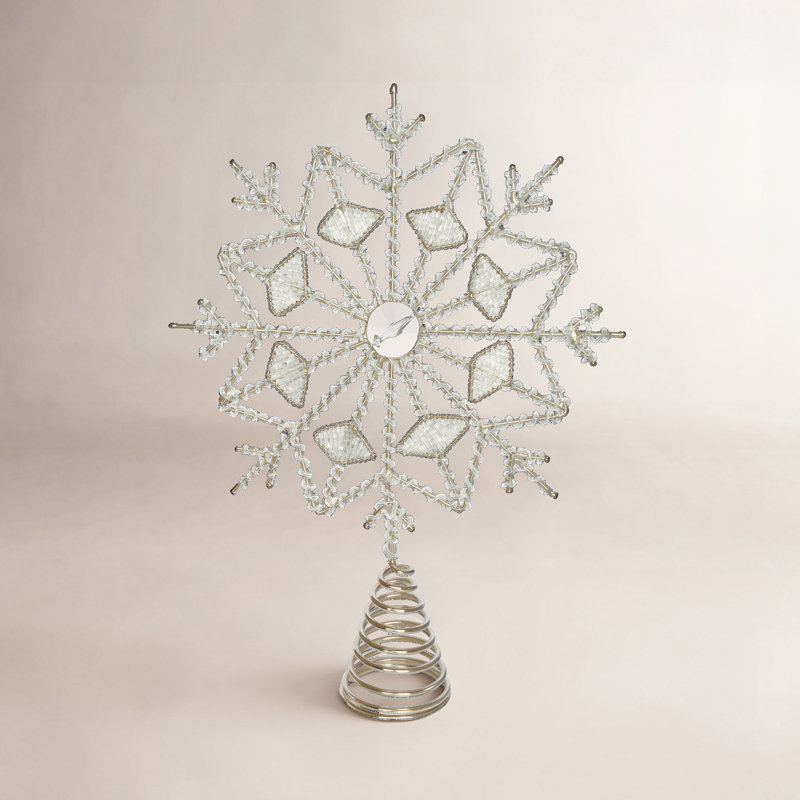 11" Glass Tree Topper