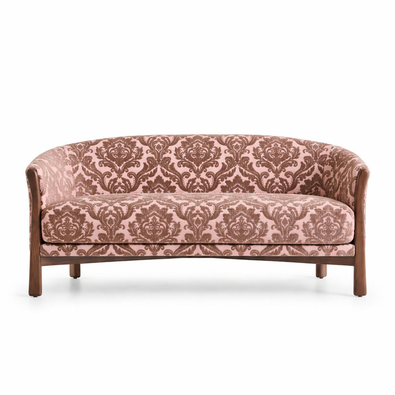 Damask Two Tone Velvet | Neiman Fabric, Mauve