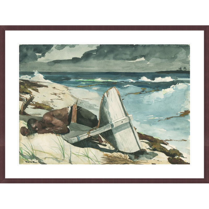 «After the Hurricane Bahamas» par Winslow Homer, impression giclée sur cadre, H 31,36 po x l 41,5 po