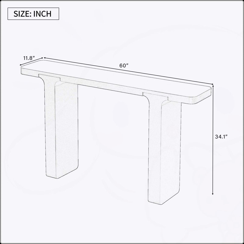Elegant Acacia Veneer Entryway Table, Perfect for Adding Style and Functionality to Any Home, Natural