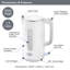 Quest 1.5L Stainless Steel Electric Tea Kettle