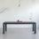 78.74" Black Rectangular Solid Wood Dining Table