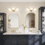 Éclairage pour meuble-lavabo Triple Globe Wave-1421596867
