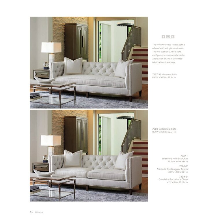 Sofa Lexington Ariana Wayfair | Monaco