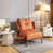 Orange Faux Leather