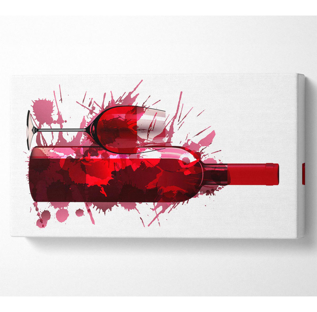 Accetta Red Wine Splash - Kunstdrucke auf Leinwand